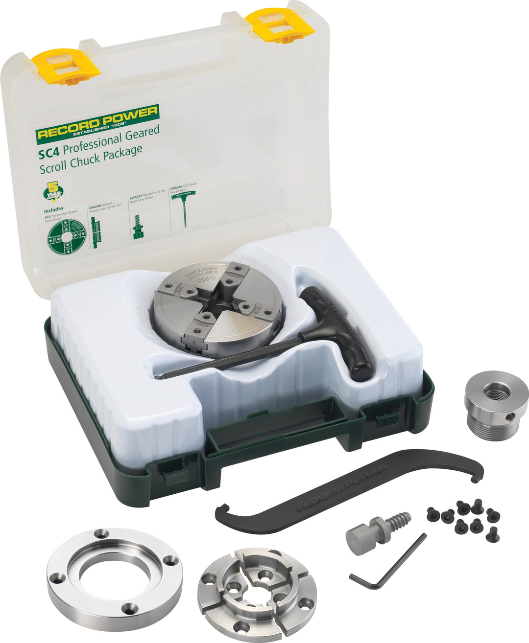 Plato SC4 con plato de cara 87 mm — embalaje