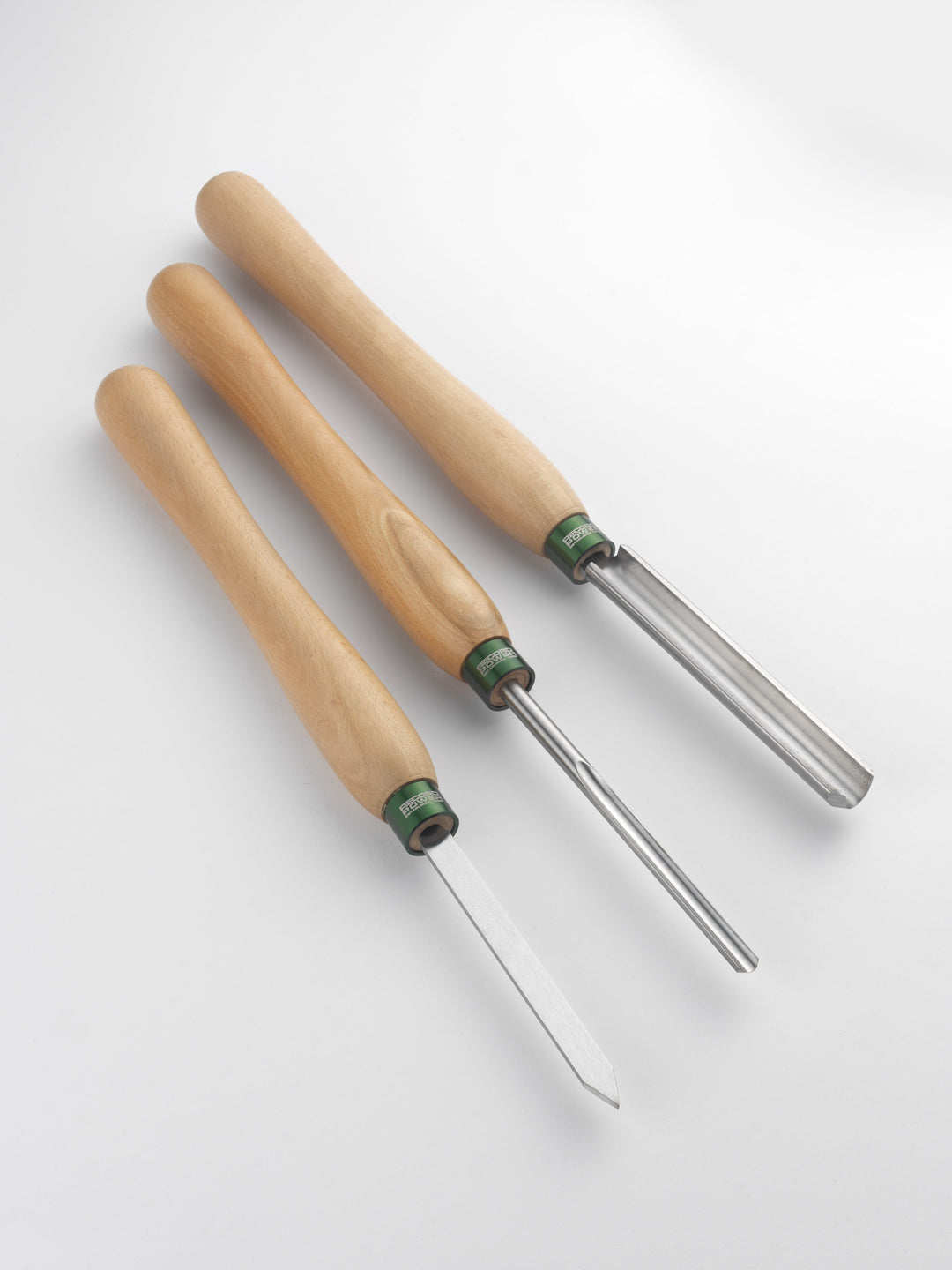 Set para torneado al husillo — 3 piezas HSS (mango estándar)