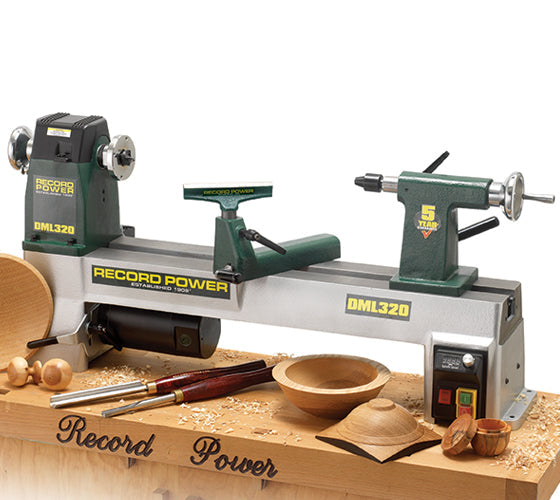 Torno Record Power DML320 — torno midi de hierro fundido