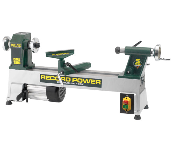 DML250 hierro fundido 10" mini torno